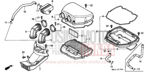 FILTRE A AIR CBR600FW de 1998